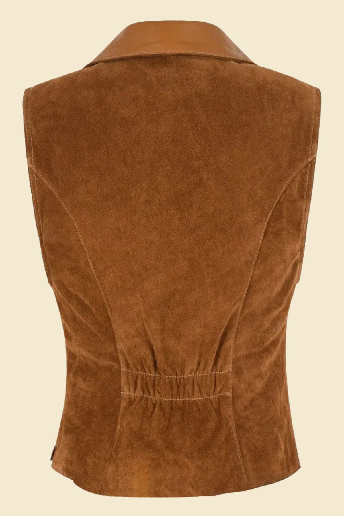 Women Brown Suede Western Vest Cowgirl Style